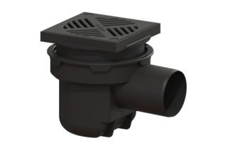 Σιφώνι υπογείου Volatile liquid trap, με κλαπέ αντεπιστροφής, με πλάγια απορροή Φ110