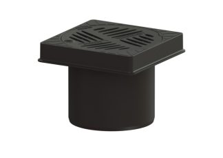 Τηλεσκοπική επέκταση System 200 με  σχάρα απορροής Ecoguss 258x258 mm, B125