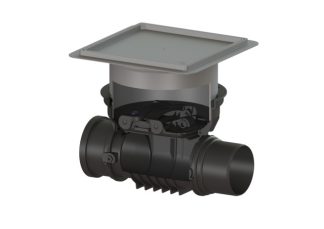 Σωληνοστόμιο Staufix Φ90-Φ200 για εγκατάσταση εντός σκυροδέματος, με κάλυμμα για πλακάκι,  Φ 160 mm