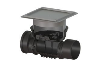 Σωληνοστόμιο Staufix Φ90-Φ200 για εγκατάσταση εντός σκυροδέματος, με κάλυμμα για πλακάκι,  Φ 200 mm