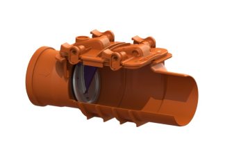 Βαλβίδα αντεπιστροφής Staufix Basic Type 0 με 1  κλαπέ,  Φ 110 mm